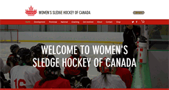 Desktop Screenshot of canadianwomensledgehockey.com
