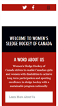 Mobile Screenshot of canadianwomensledgehockey.com